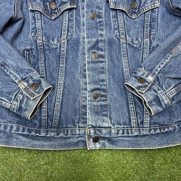 Vintage Levi’s 80’s 70506 0216 Truckers Jean Jacket Made In USA Size 42 Denim - Picture 3 of 7